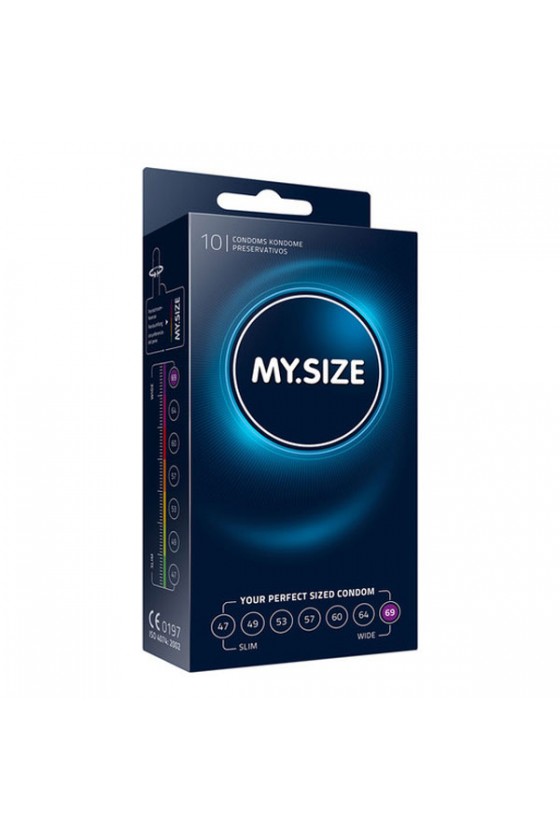 Confezione di 10 preservativi MySize 69mm