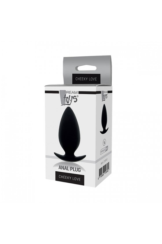 Plug anale di grandezza media nero modello Cheeky Love